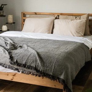 Blanket - Mussola Flow Blanket (Black/Charcoal Grey)